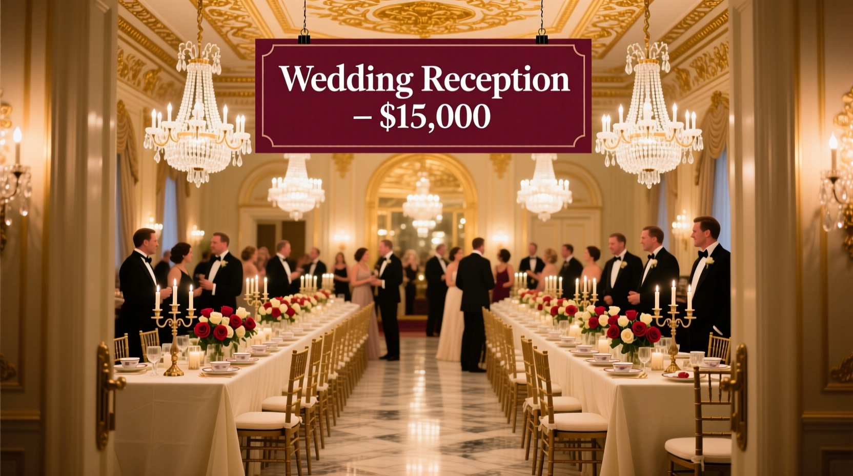 how much for wedding reception