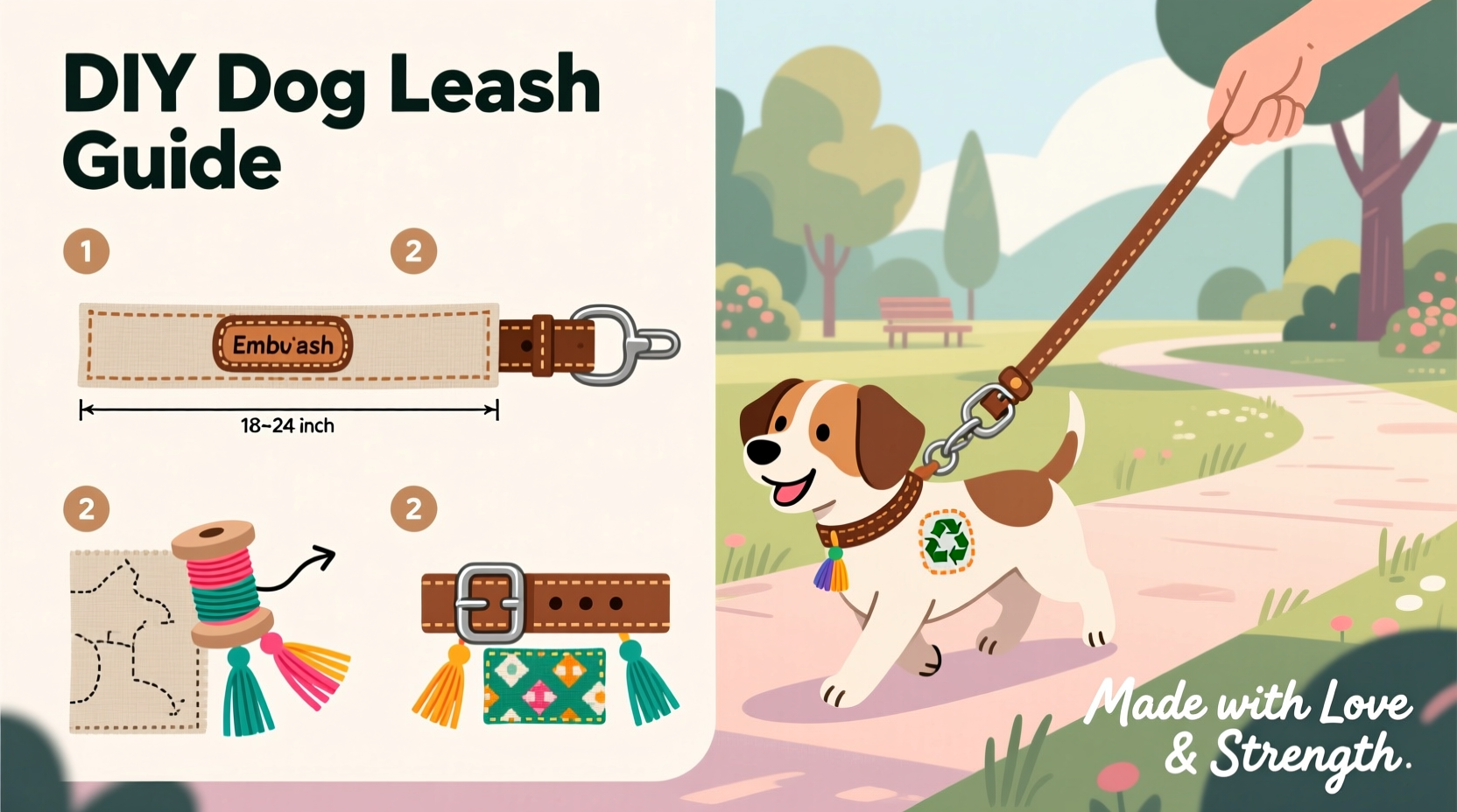 creative diy guide how to make cute and durable dog leashes at home