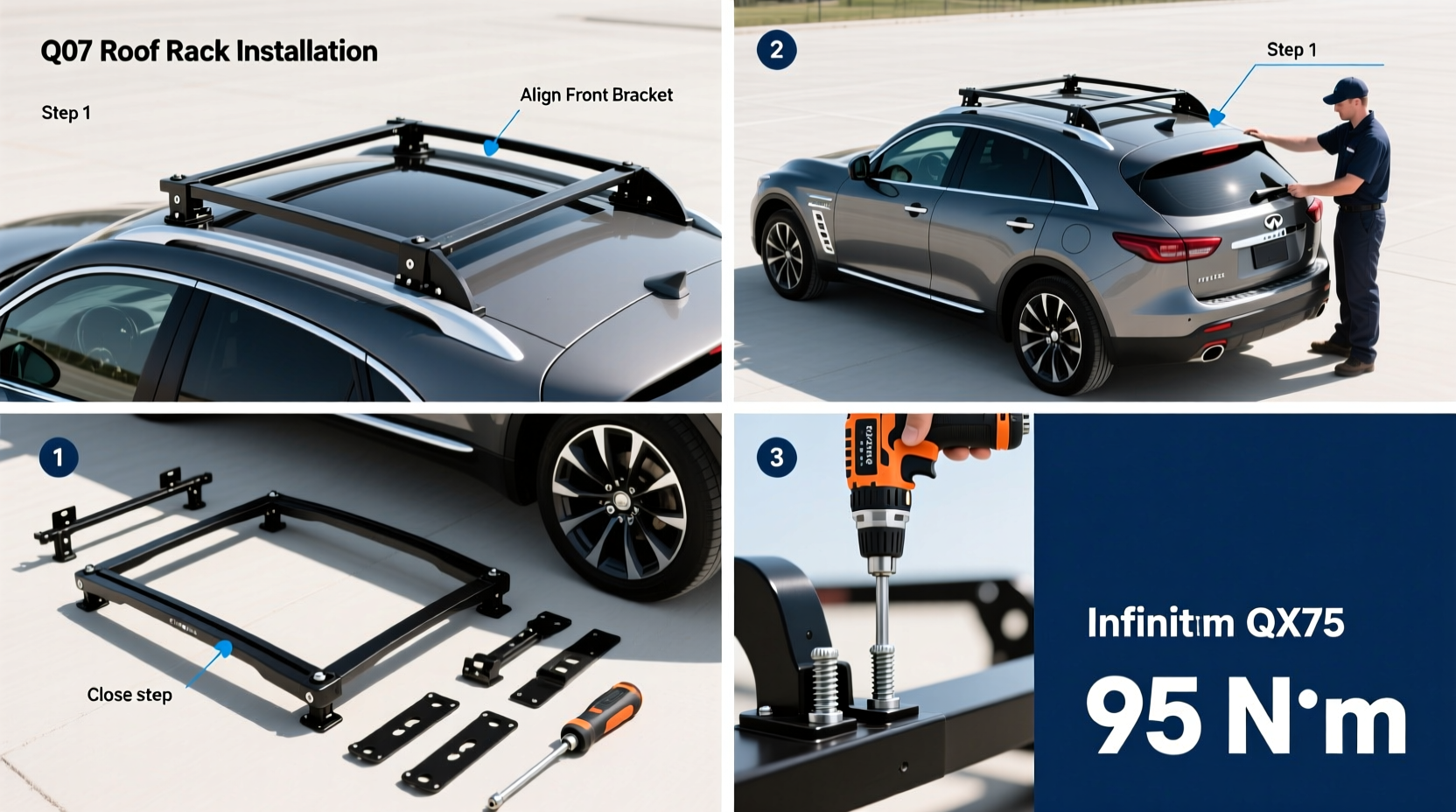 q07 roof rack installation