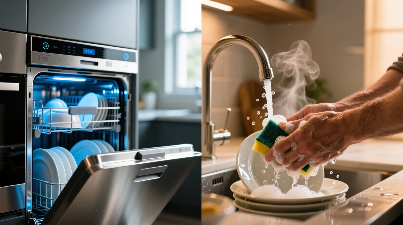 dishwasher vs hand washing