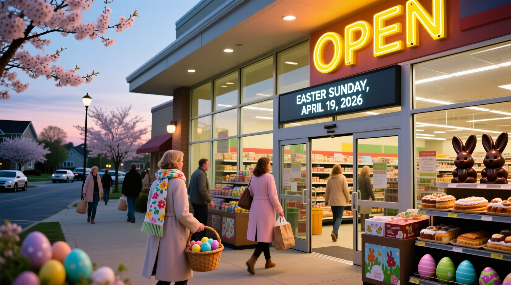 what food stores are open on easter