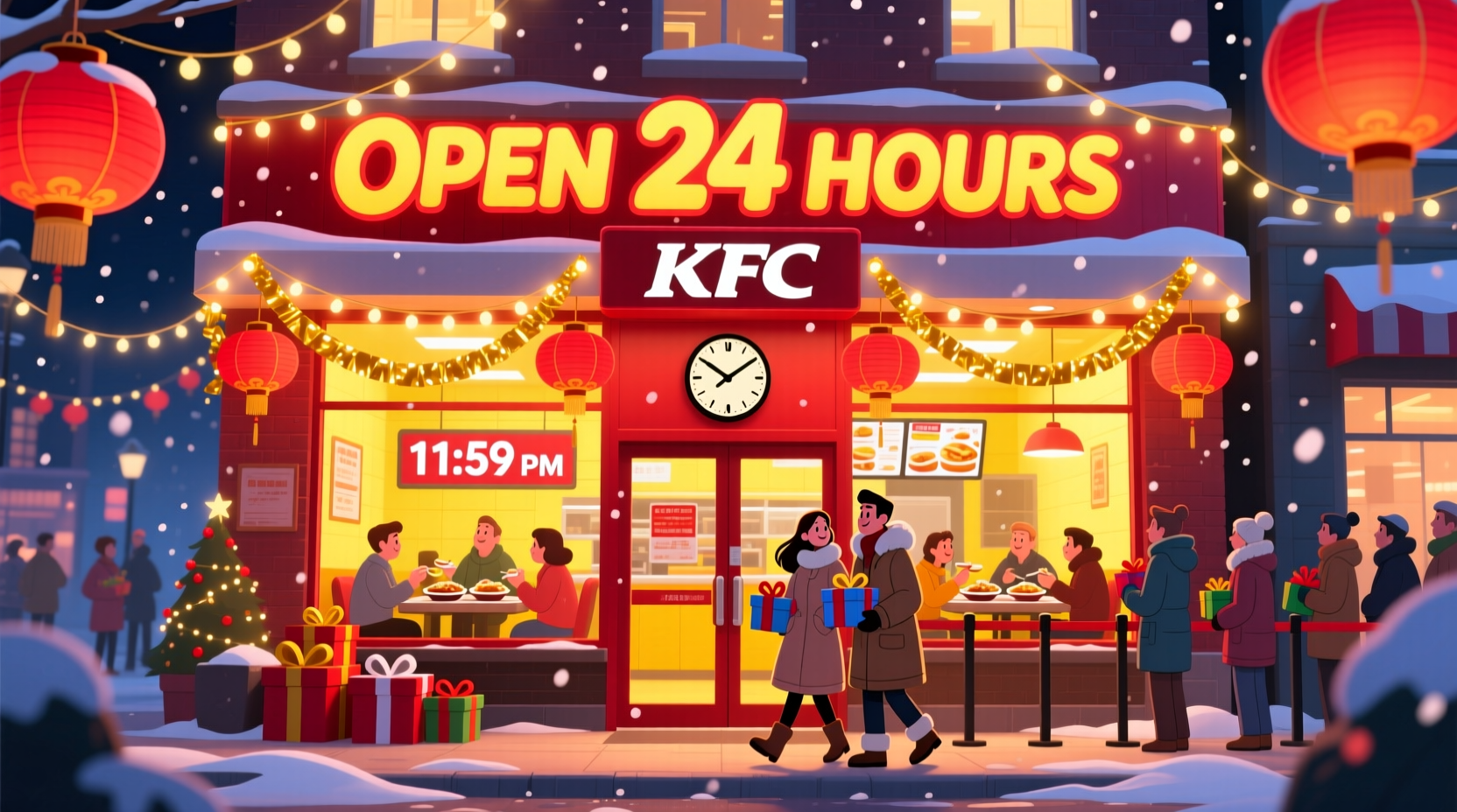 is kfc open on new years eve