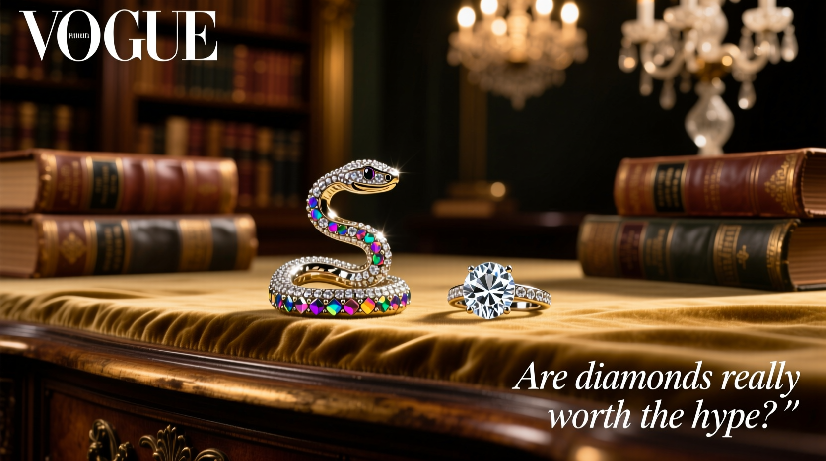rhinestone snake ring vs diamond ring are diamonds really worth the hype