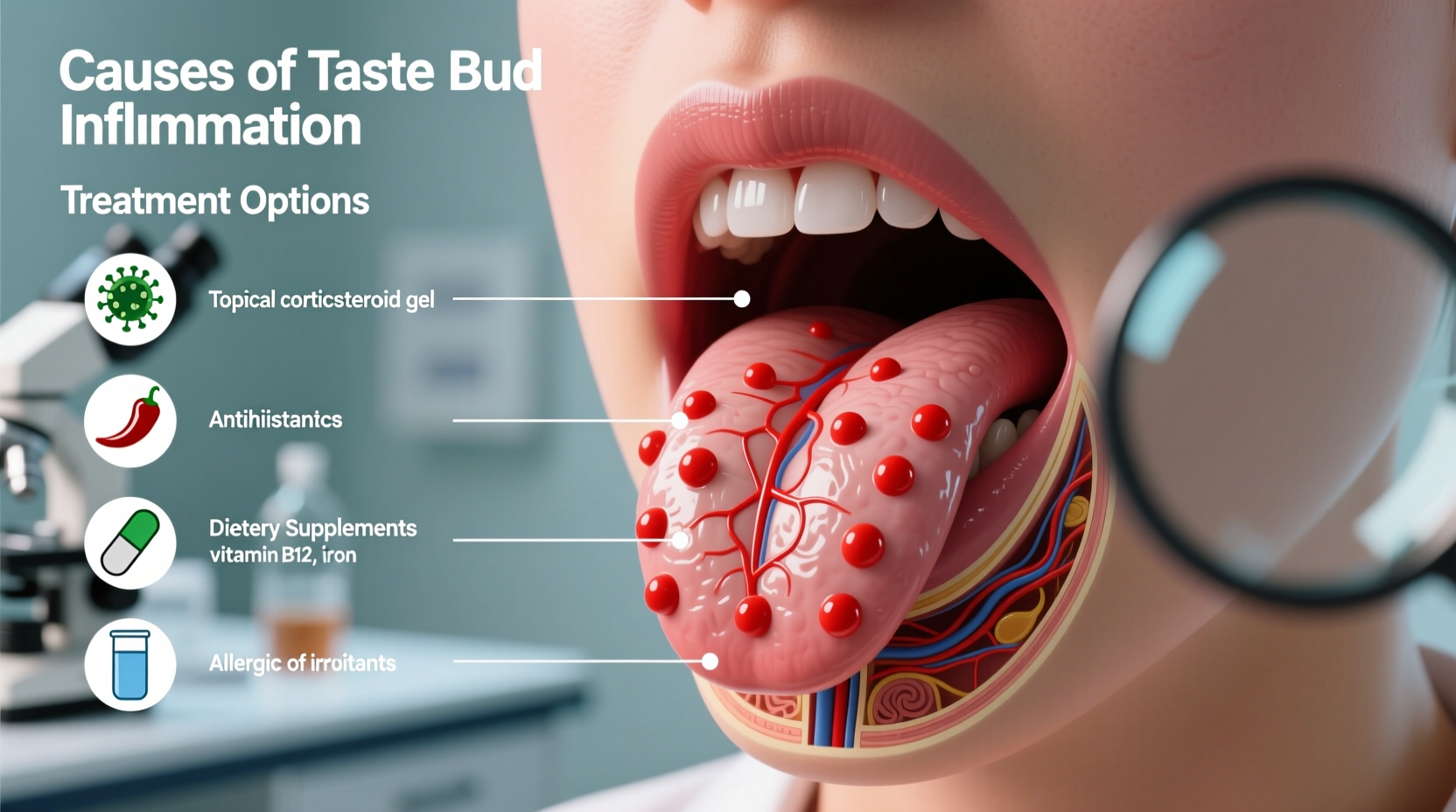 why are my taste buds inflamed causes treatment options
