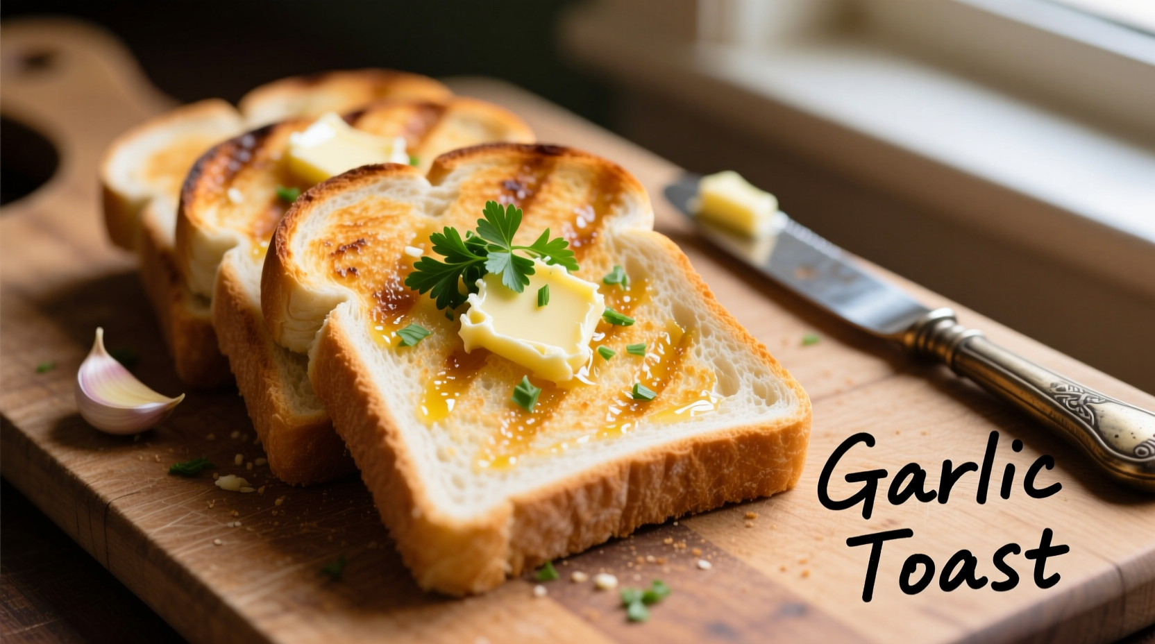 how to make garlic toast with regular bread