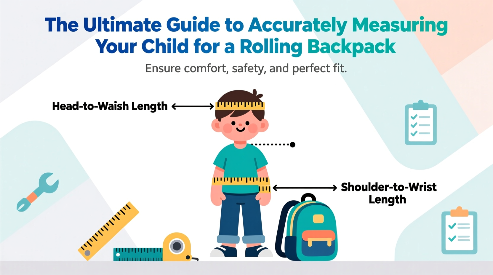 the ultimate guide to accurately measuring your child for a rolling backpack
