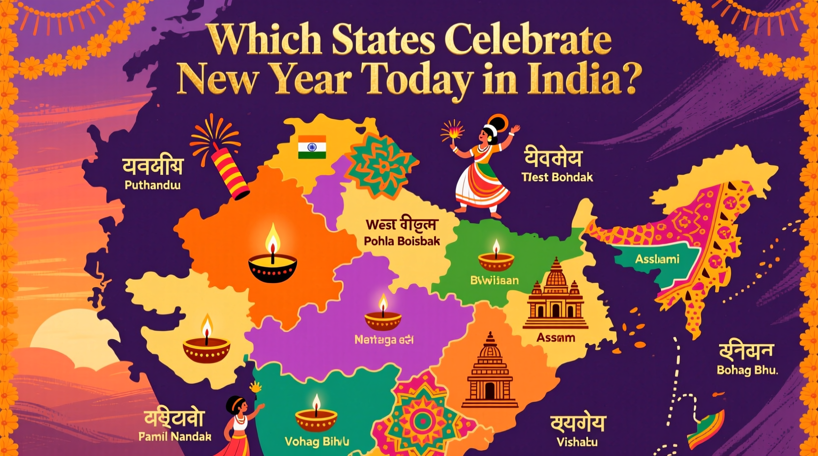 which states celebrate new year today in india