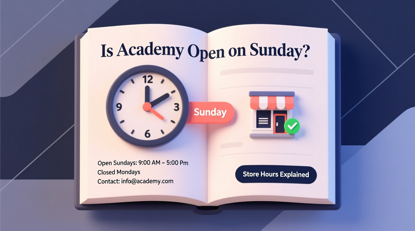 is academy open on sunday