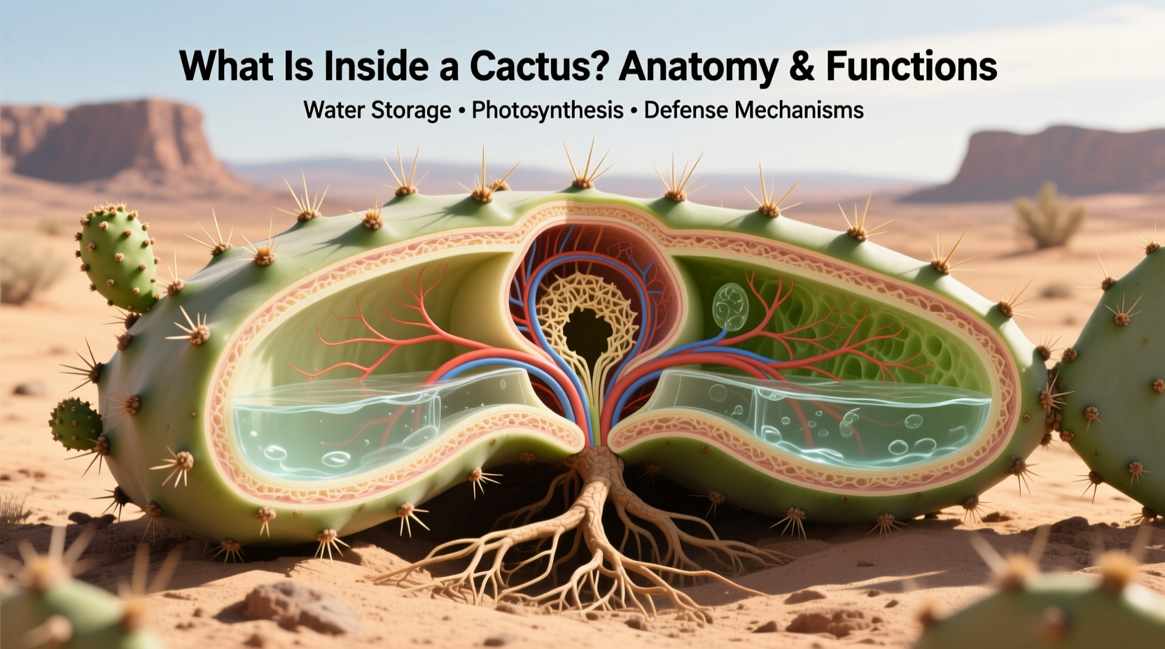 What Is Inside a Cactus: Anatomy & Functions