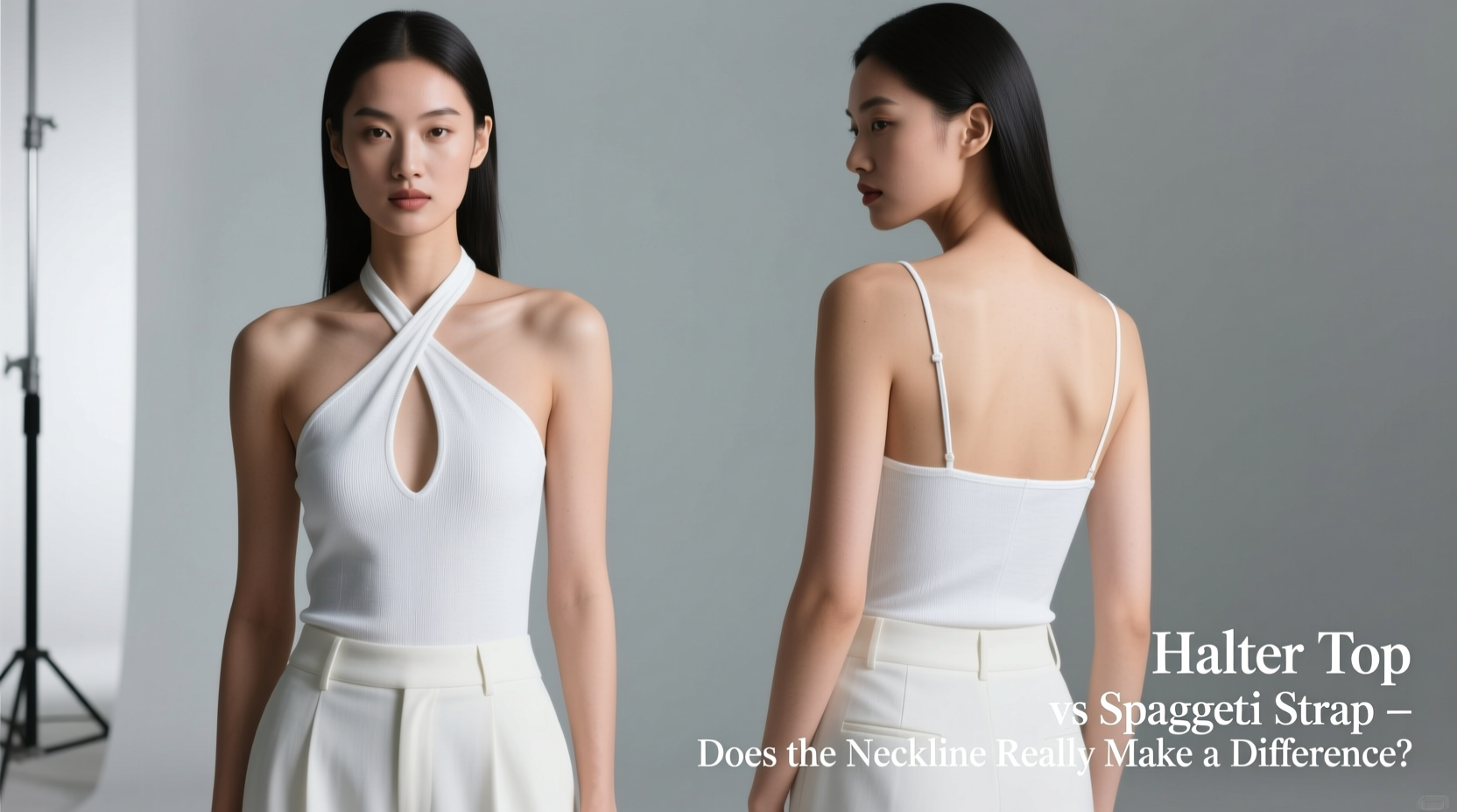 halter top vs spaghetti strap does the neckline really make a difference