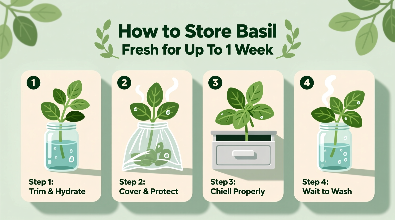 how store basil
