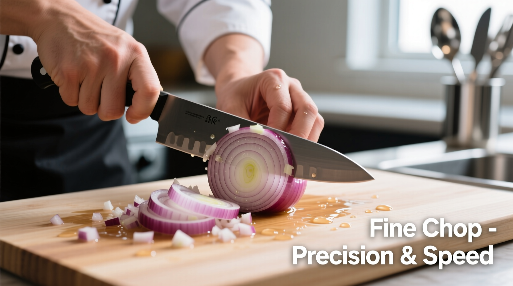 chop an onion finely