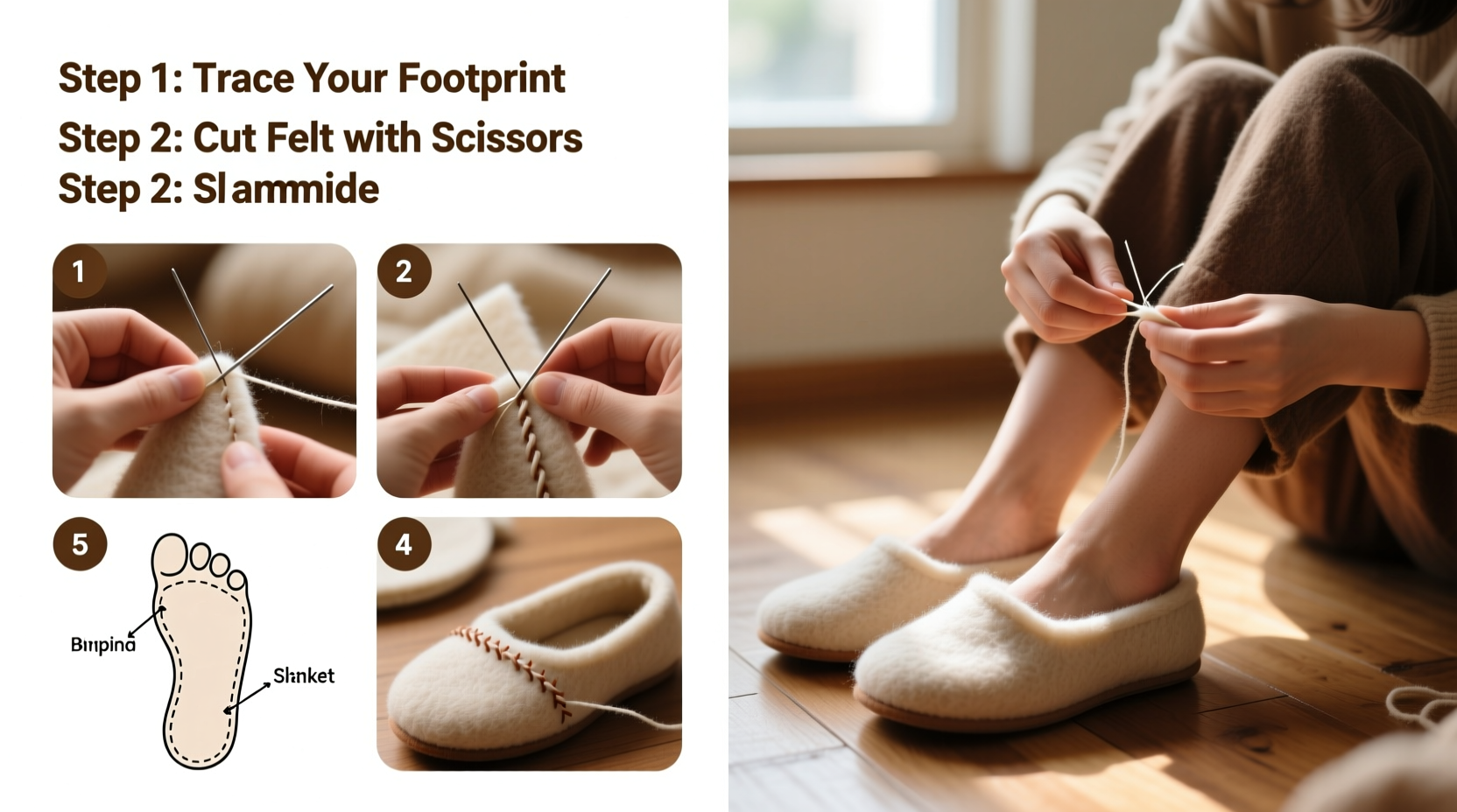 crafting comfortable felt shoes at home a step by step guide for beginners