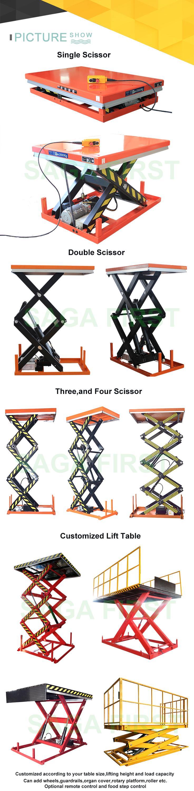 Hot Sell Hydraulic Stationary Scissor Lift Table Man Lift Machine
