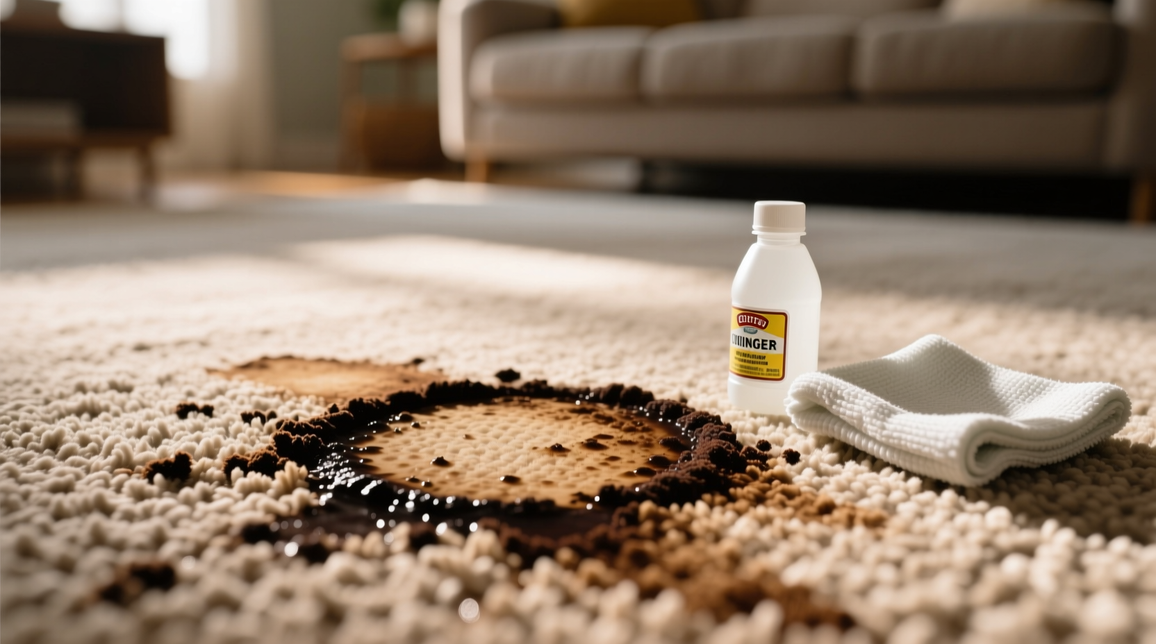 how to get coffee stains out of carpet