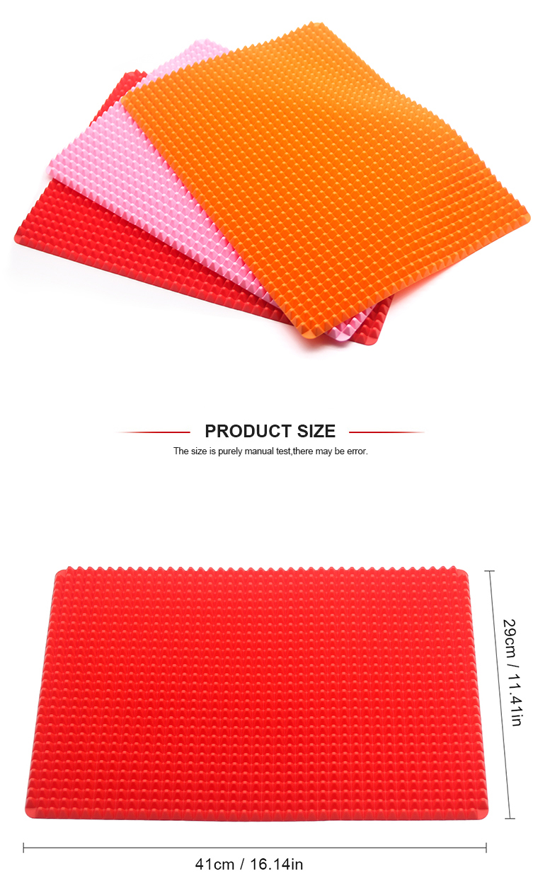 Hot Sale High Temperature Resistance Reusable Non-stick Food Grade Silicone Baking Mat Sheet