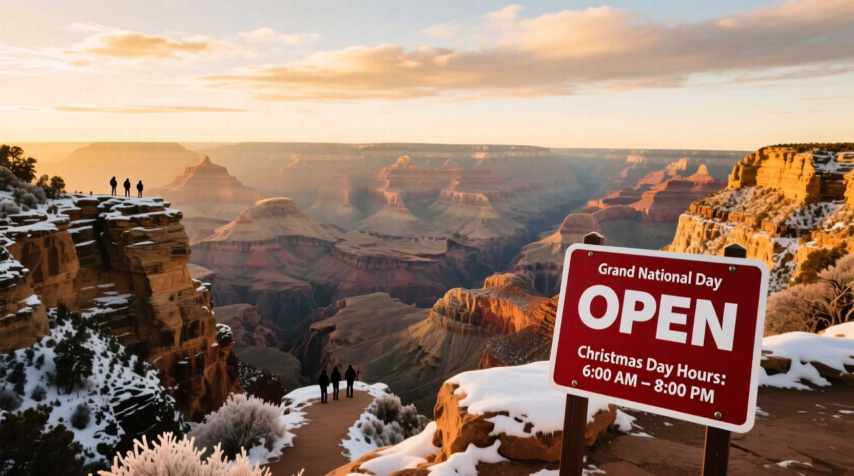 is the grand canyon open on christmas day