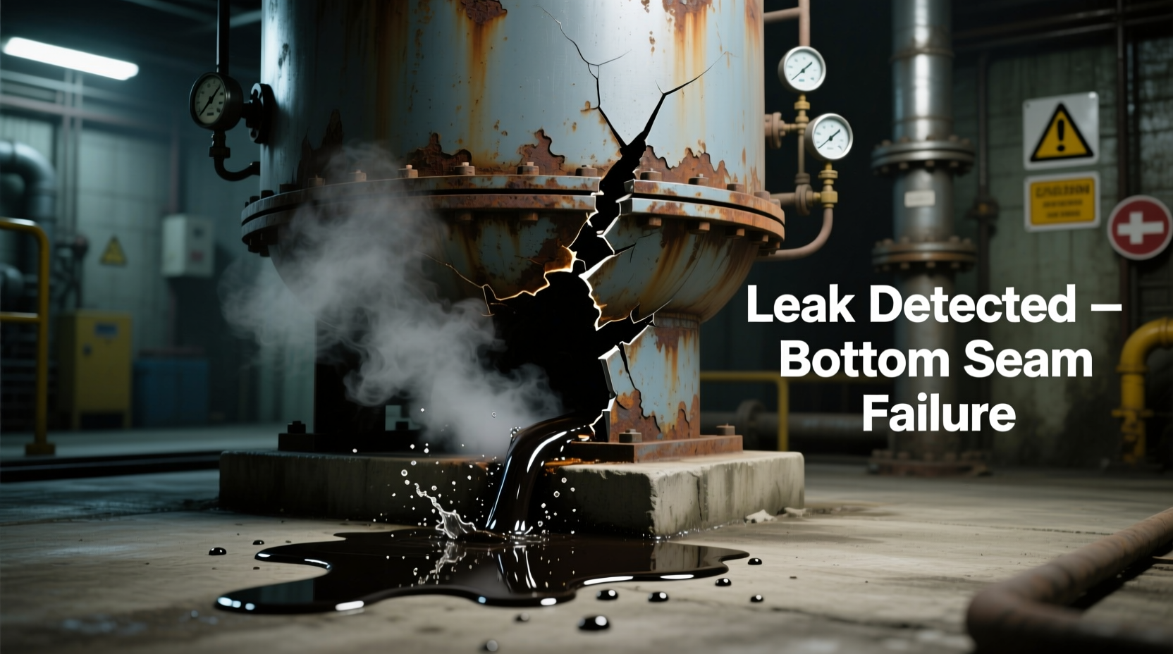 boiler leaking from the bottom causes what to do