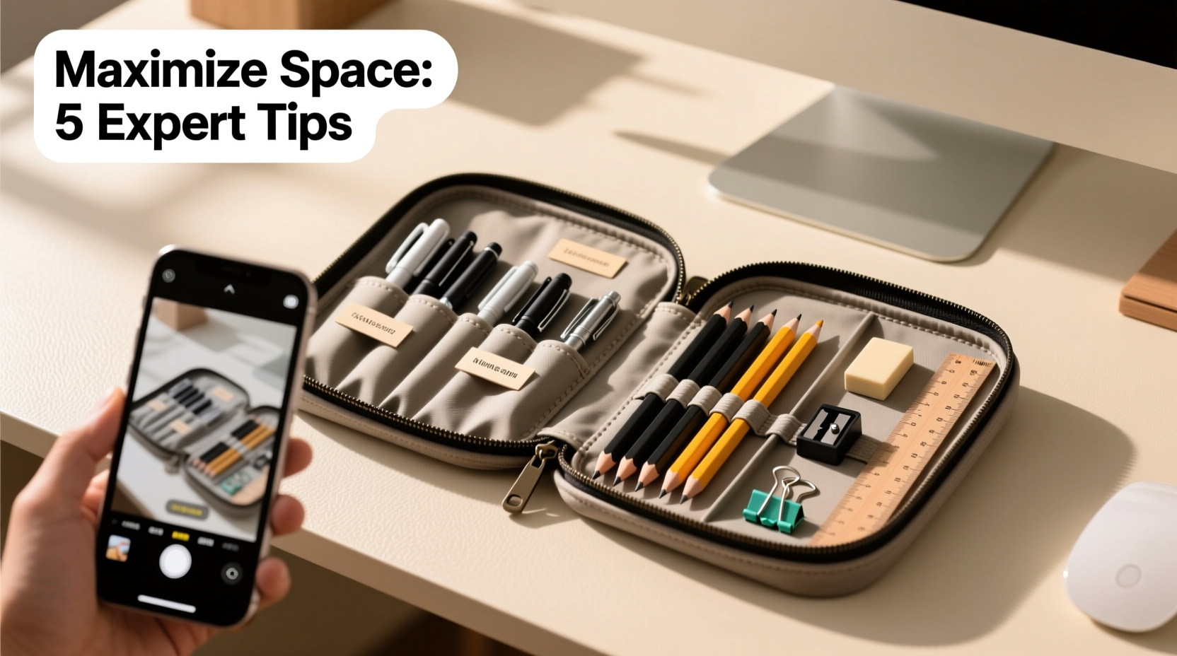maximize space expert tips for organizing a large capacity pencil case efficiently
