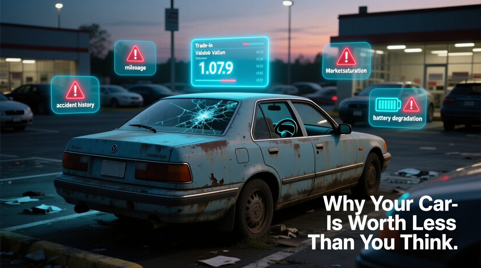 low trade in value why your car is worth less than you think