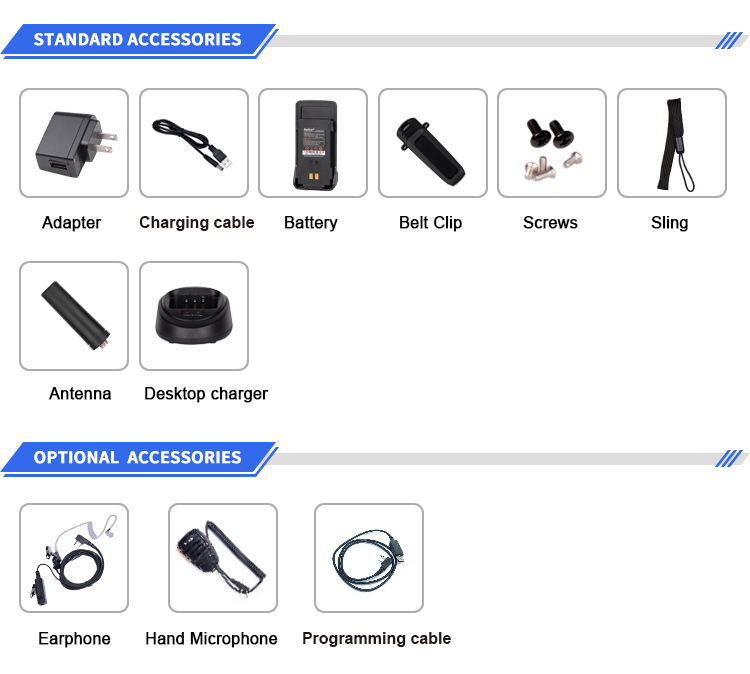 Kelengkapan Handy Talky Inrico T196