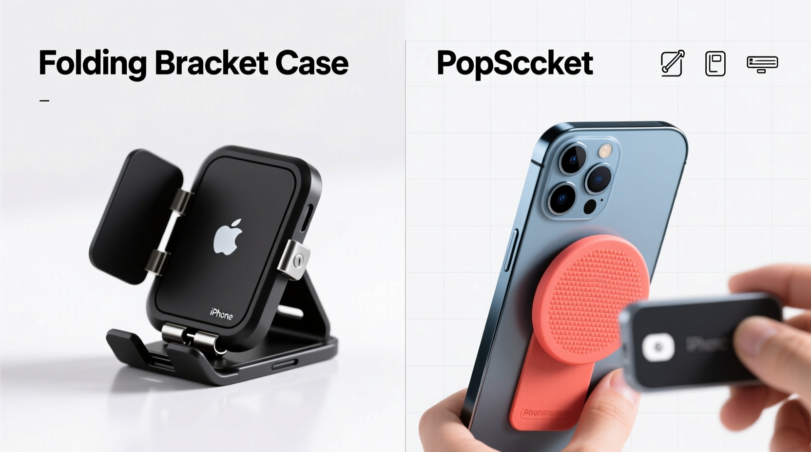 folding bracket case vs popsocket are iphone users ditching popsockets now