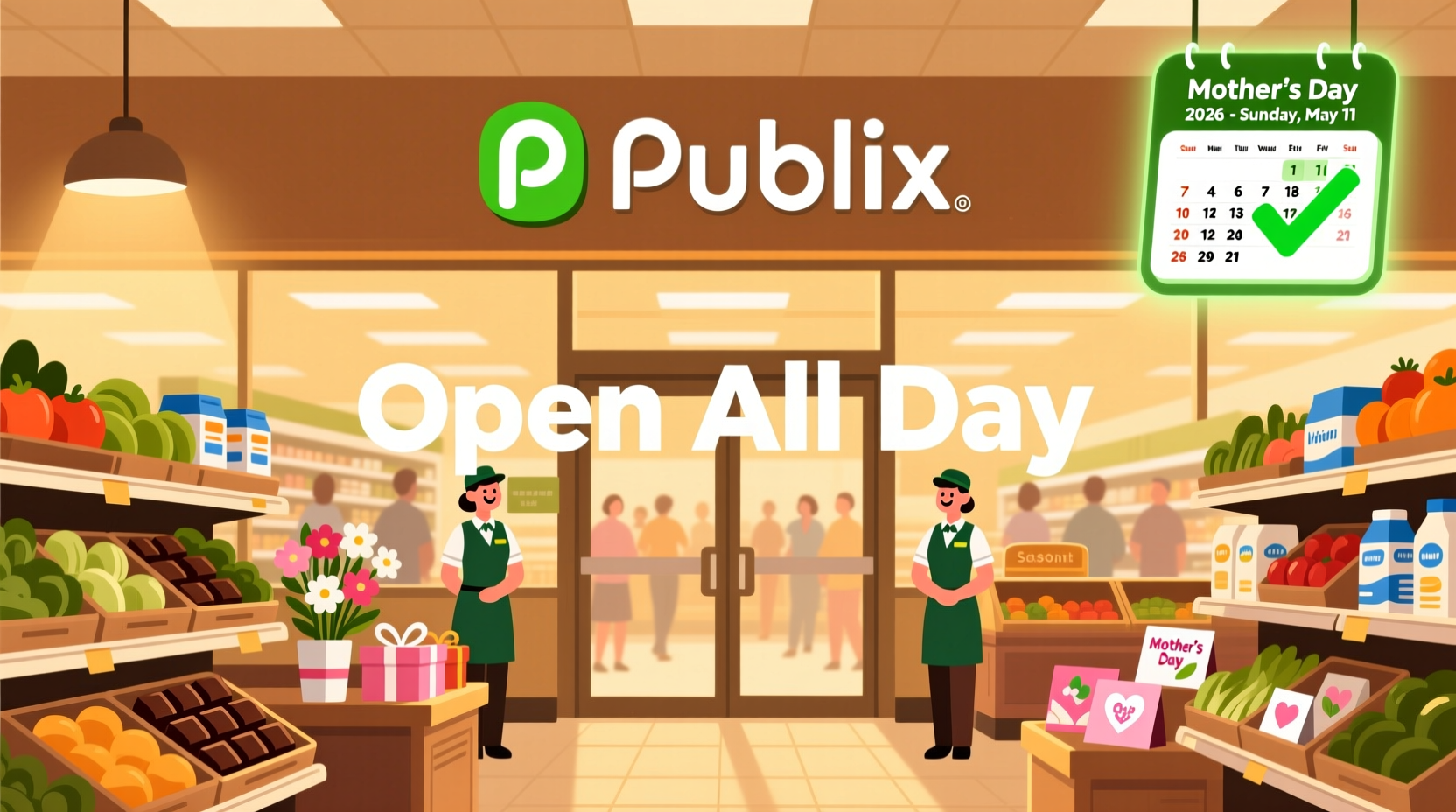 is publix open on mothers day 2026