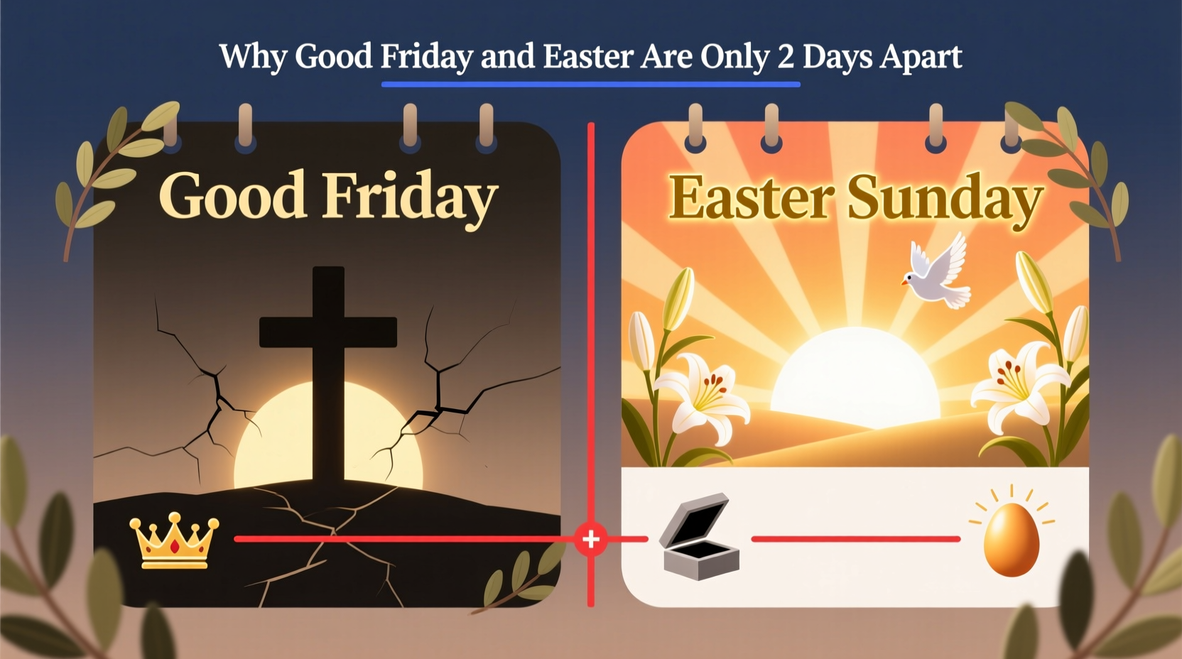 why is good friday and easter only 2 days apart