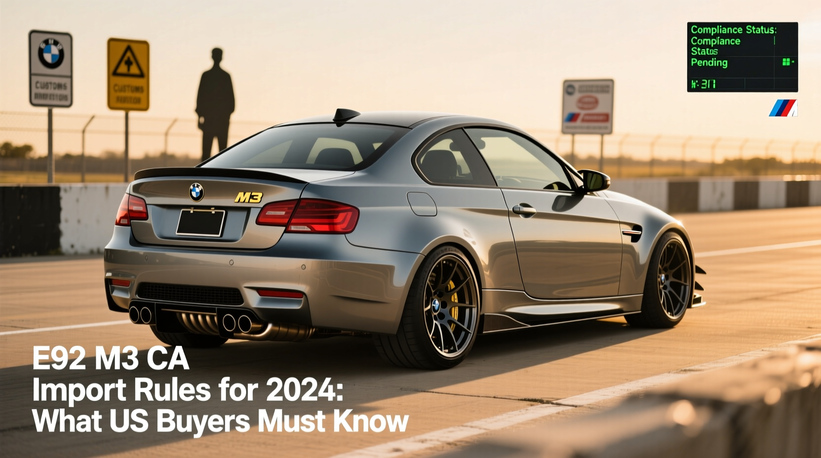 e92 m3 ca import 2026