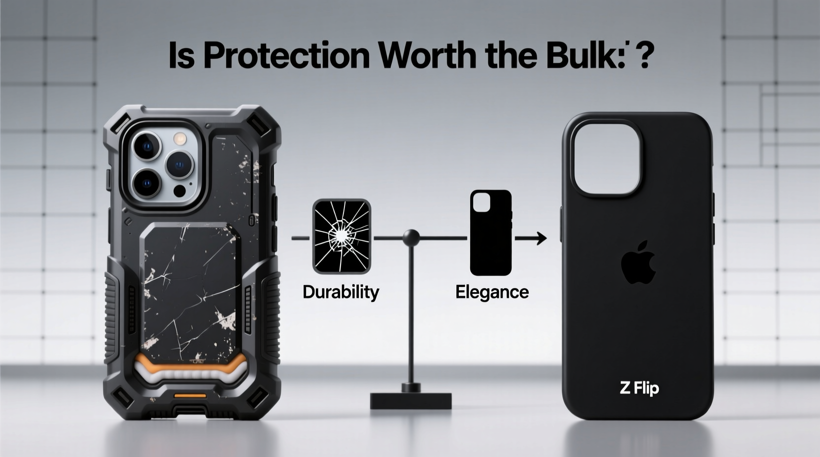z flip case dilemma is a bulky protective case really better than a slim minimalist one