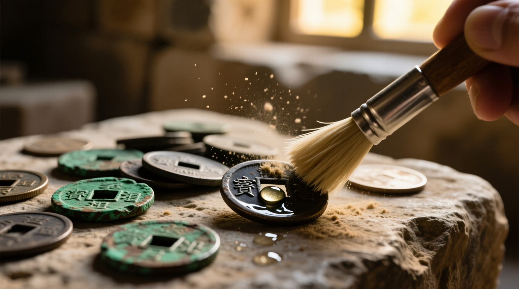 how to clean coins
