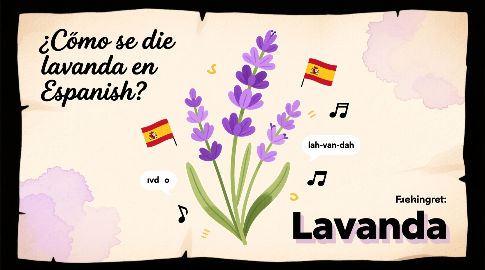 how do you say lavender in spanish