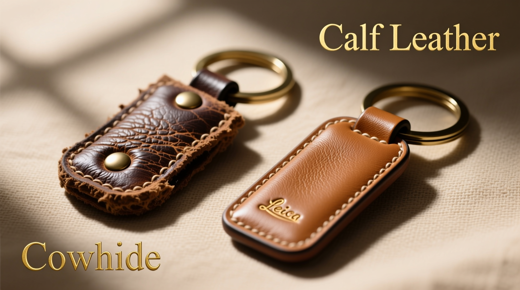 cowhide vs calf leather keychains is the extra cost of calf leather worth it