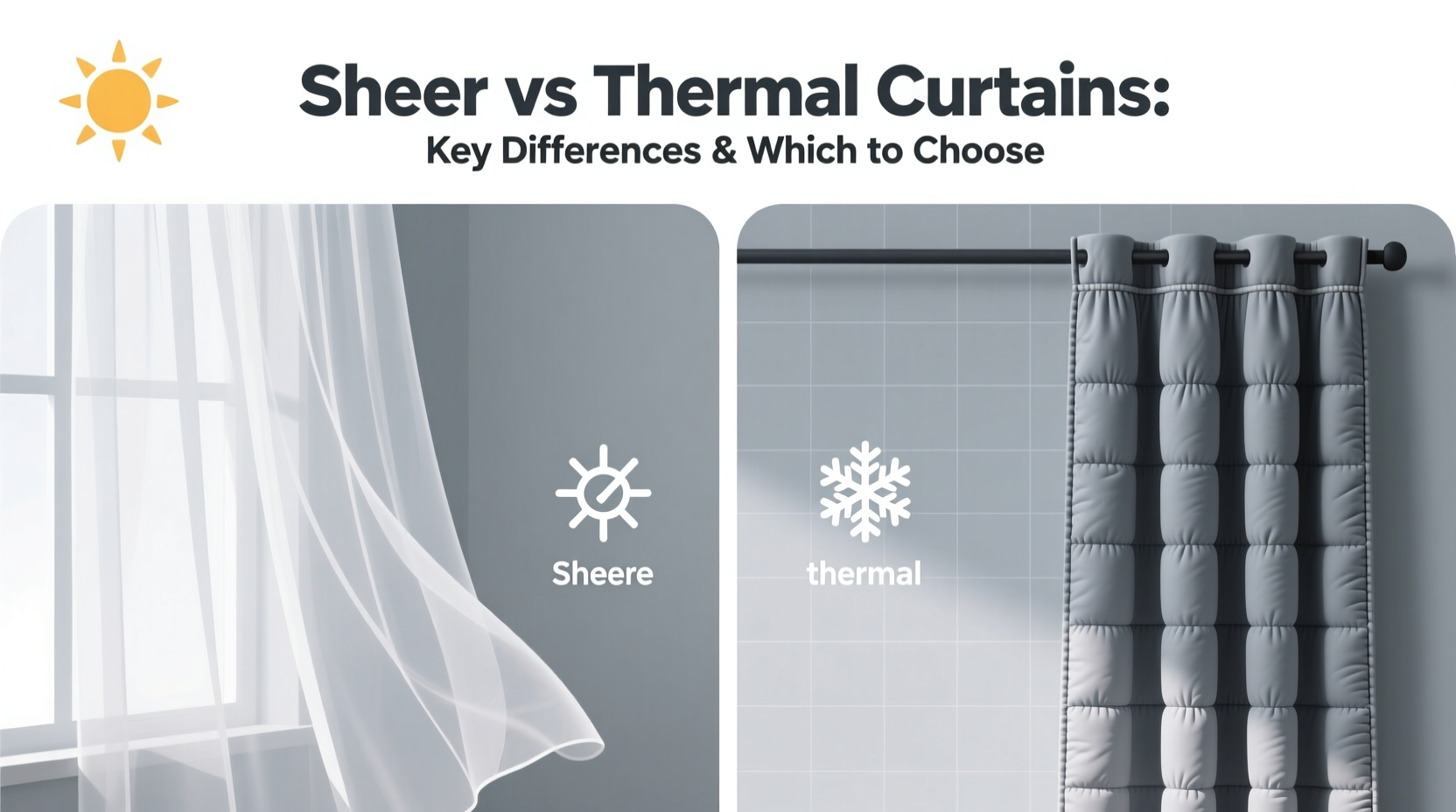 sheer vs thermal curtains