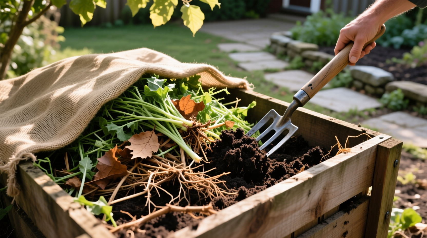 how to compost weeds without actually planting them