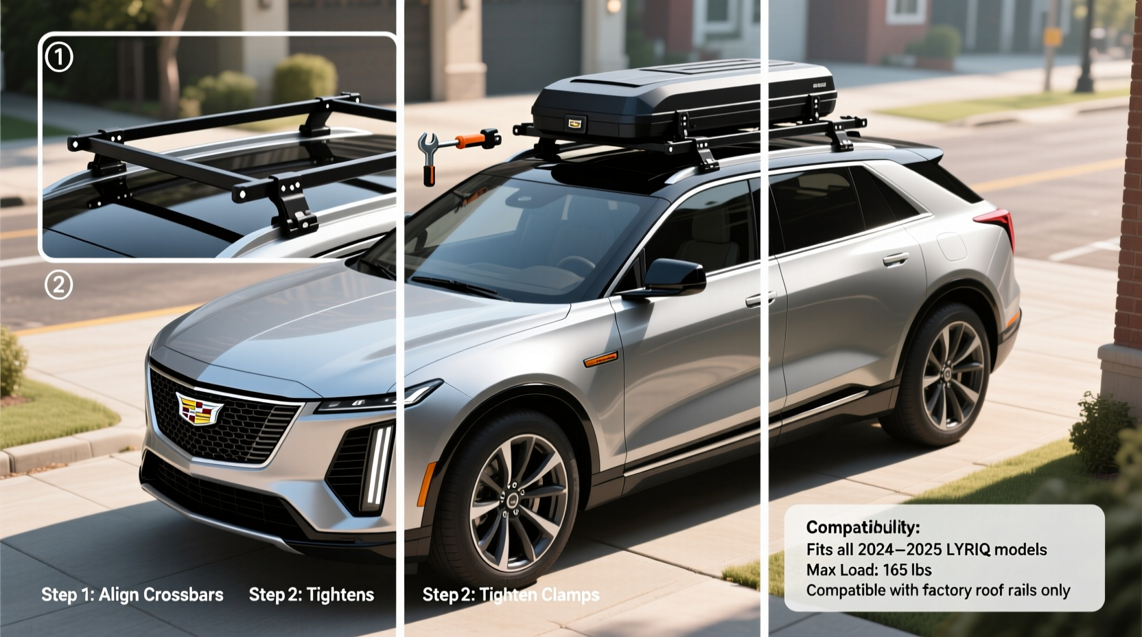 lyriq roof rack installation