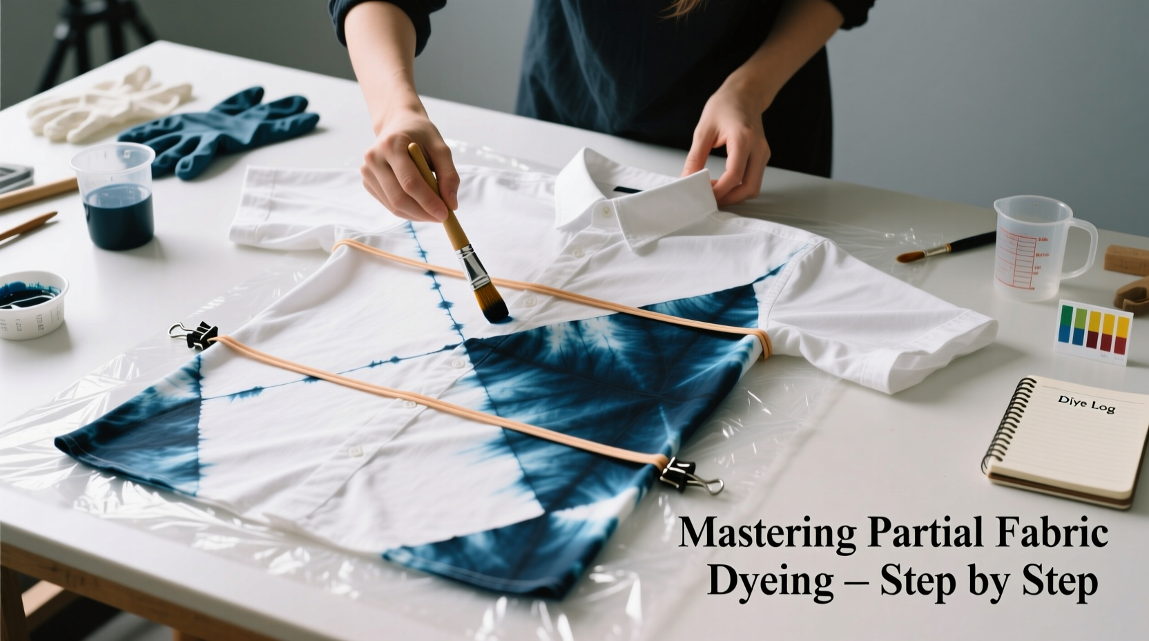 mastering partial fabric dyeing step by step guide to dye clothes in parts for unique styles