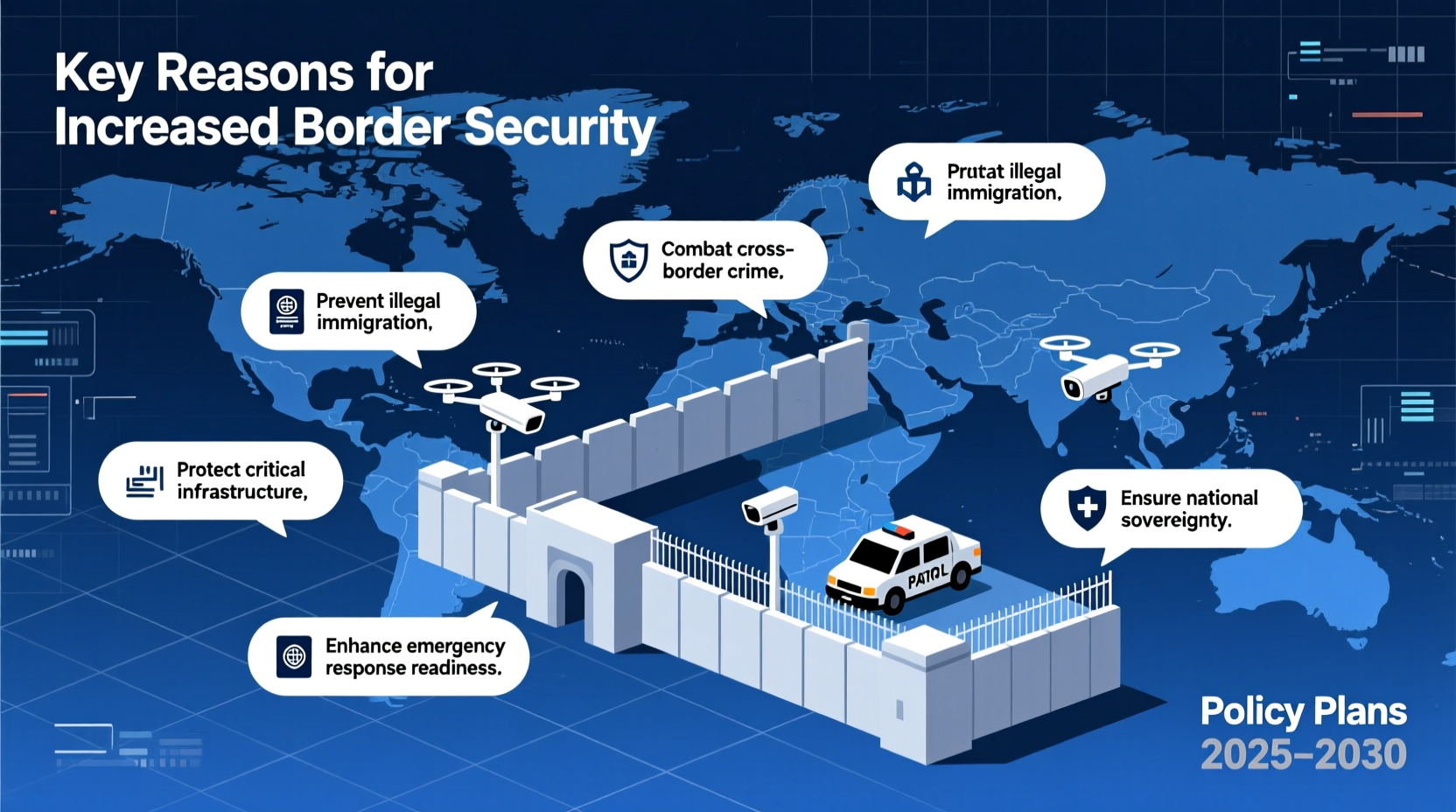 why increase border security key reasons policy plans