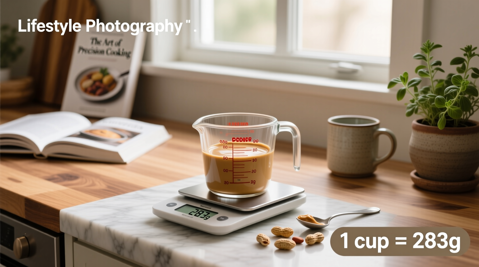 1 cup peanut butter to grams conversion