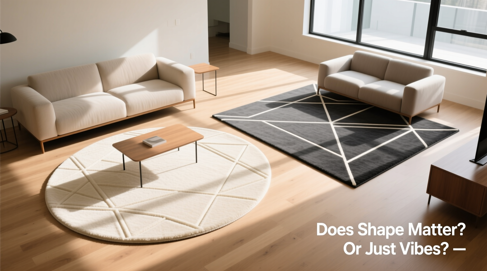 round rug vs square rug does shape really matter or is it just vibes