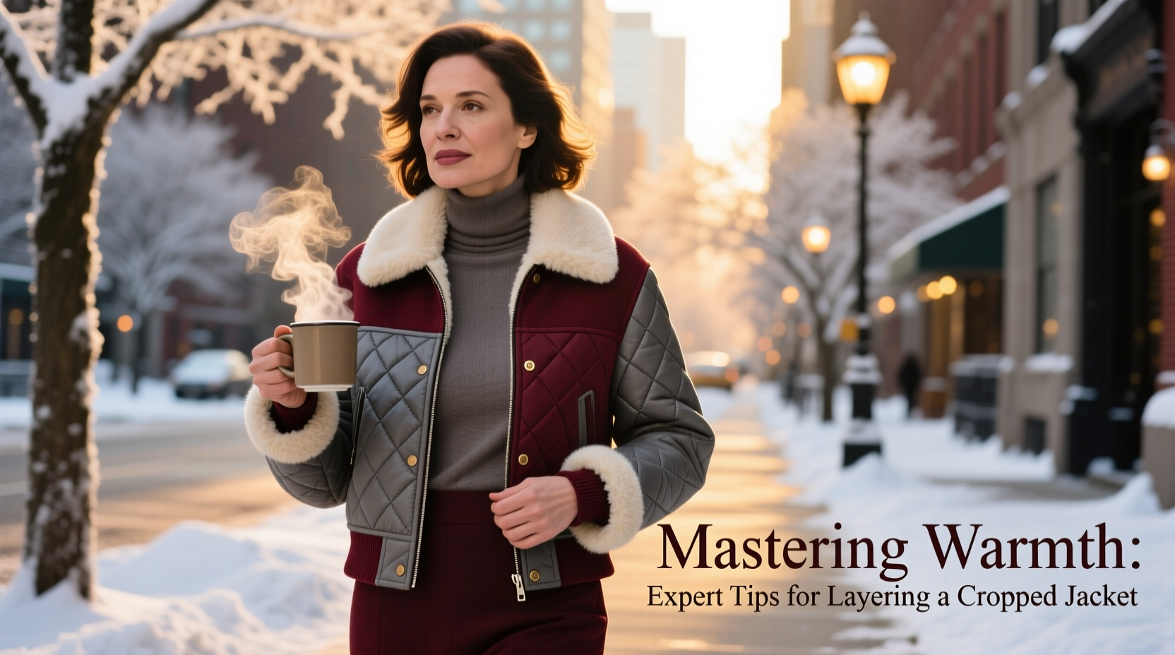 mastering warmth expert tips to layer a cropped jacket for winter comfort and style