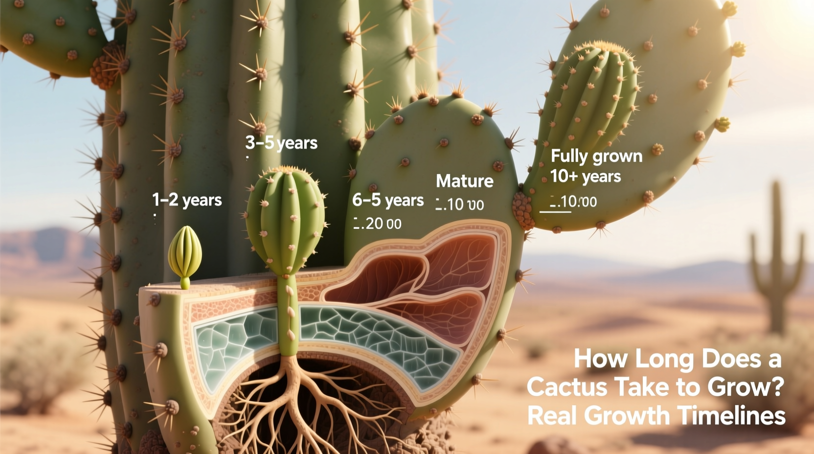 how long does a cactus take to grow
