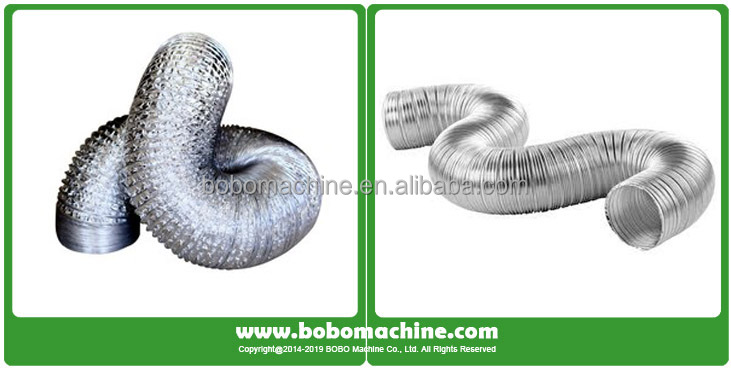 page-731-369 Flexible Aluminum Spiral Flexible Air Foil Duct Forming Making Machine Manufacture