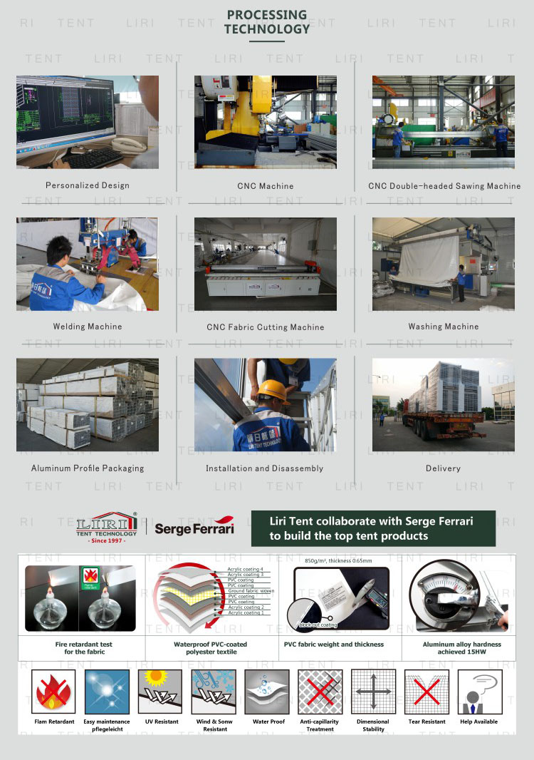 Liri Large Ourdoot Sport Event Tent for A Badminton Court Tent Cover