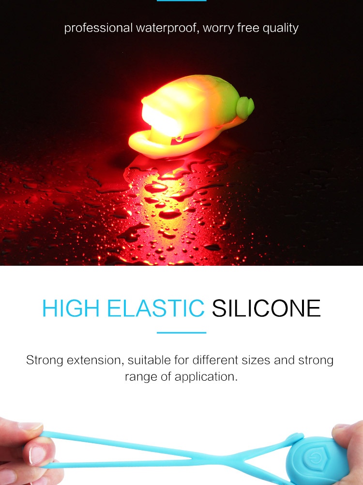 OEM waterproof indicate silicone led bike light