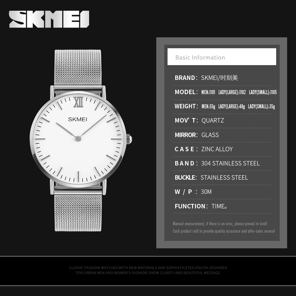 Fashion Japan movt 3 atm waterproof relojes top selling luxury quartz wristwatch skmei women watches 1182