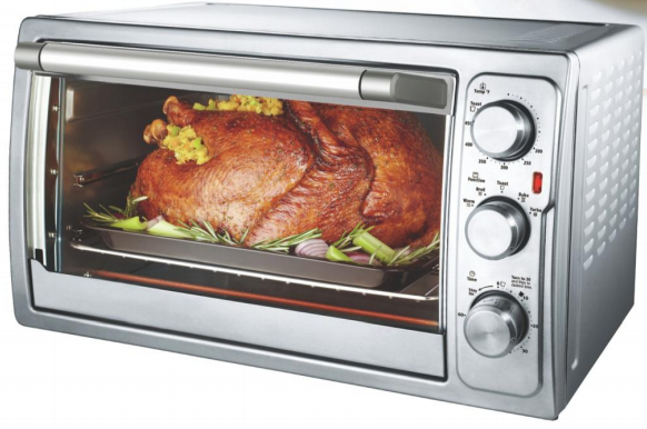 Smad Household 28L Electric Burner Mini Pizza Oven With Hotplate