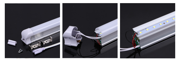 T8 pc tube housing holder LED batten light 85-265v high lumen high quality