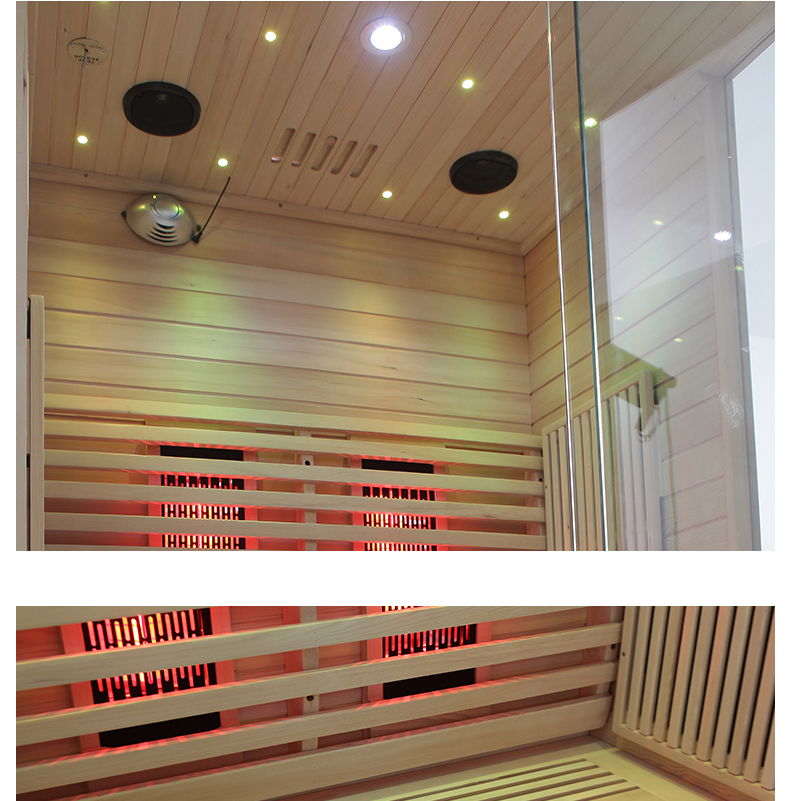 2 person full spectrum infrared sauna room