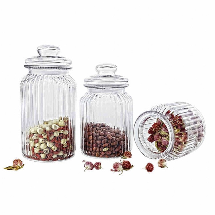 Honey, Milk, Jams, Spices Glass Mini Airtight Candy Jars Food Storage Canister Favor Jars with Lids